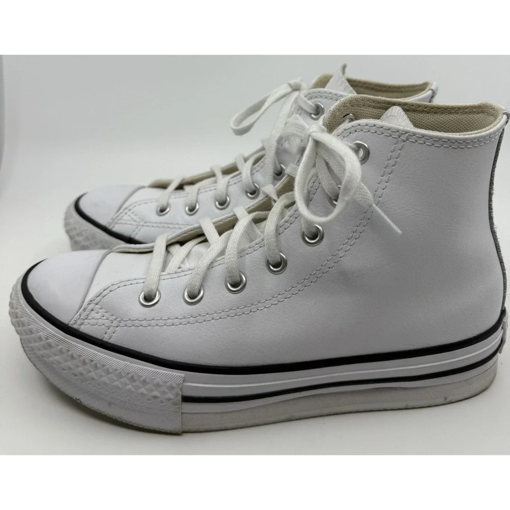 Converse Chuck Taylor All Star Lift High Top Sneaker Little Kid White/Black Sz 3